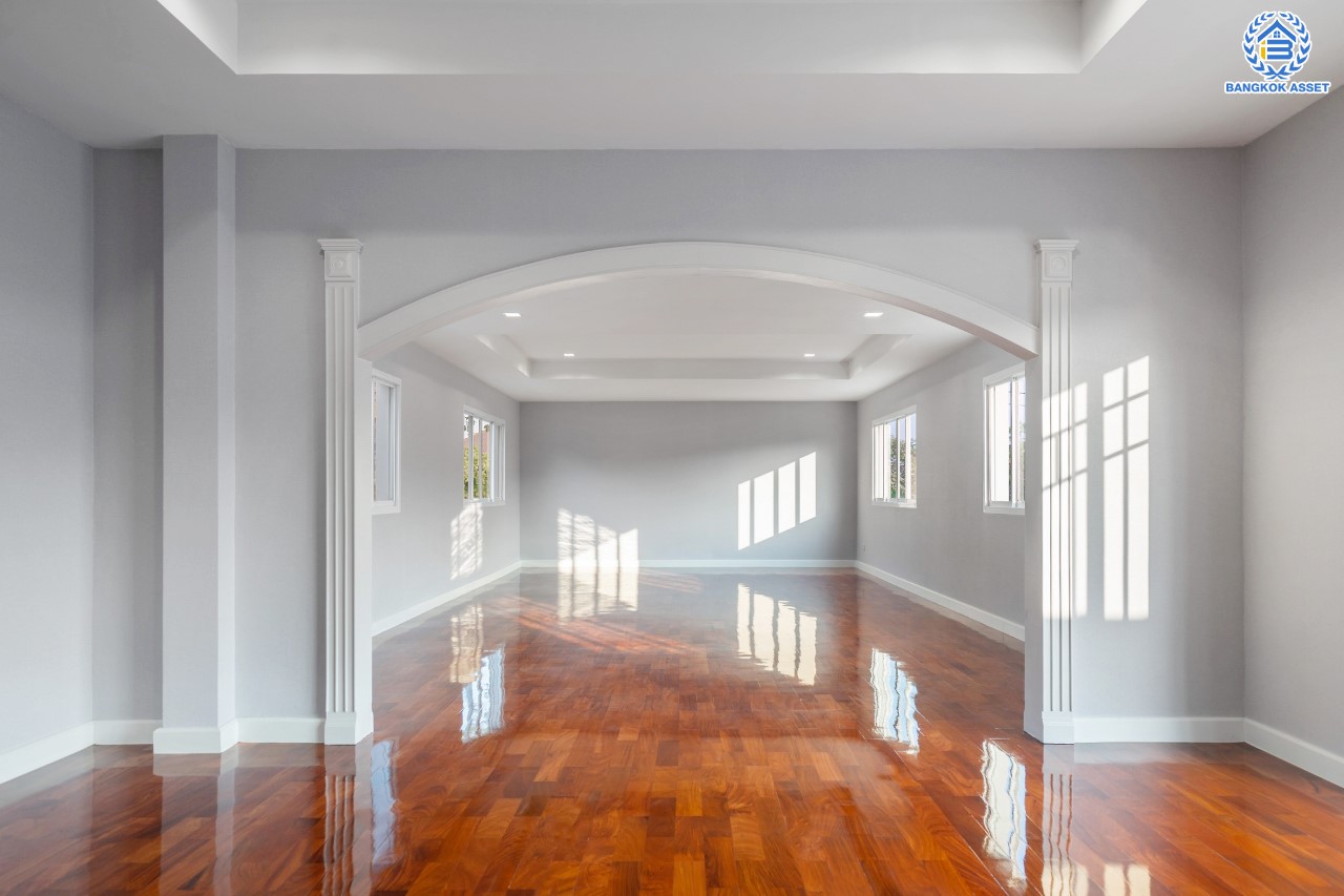 คฤหาสน์ตกแต่งใหม่ หลังใหญ่ที่สุดเท่าที่เคยมีมา!! แบรนด์ Sansiri ม.เศรษฐสิริ สนามบินน้ำ แปลงมุม ดีไซน์สุด Luxury ทำเลโซนเมือง! เนื้อที่ 121.3 ตร.ว. บนพื้นที่ใช้สอยถึง 510 ตร.ม. ฟังก์ชันจัดเต็ม 4 ห้องนอน 5 ห้องน้ำ 1 ห้องแม่บ้าน 1 ห้องอเนกประสงค์ จอดรถได้ถึง 5 คัน บนทำเลใกล้เซ็นทรัลรัตนาธิเบศร์ และ MRT สายสีม่วง "สถานีแยกนนทบุรี1"